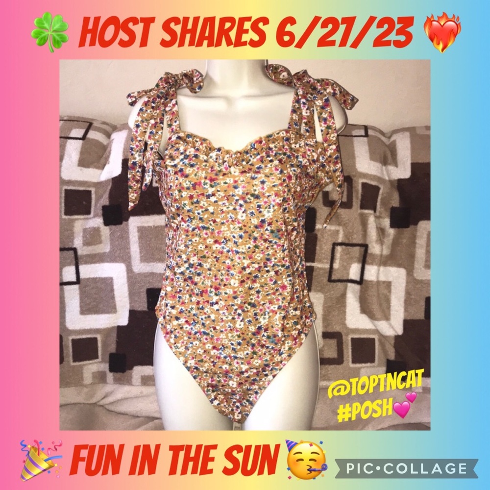 Shein swimwear / body suit Small floral print 💕